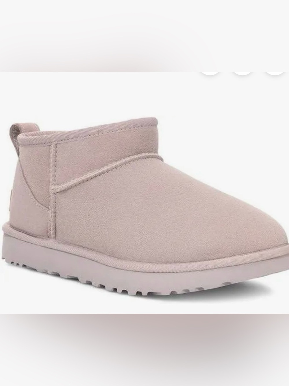 Classic UGG Mini Suede Ankle Boot in Pink Smoke